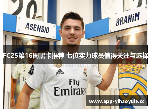 FC25第16周黑卡推荐 七位实力球员值得关注与选择 FC25第16周黑卡推荐 七位实力球员值得关注与选择